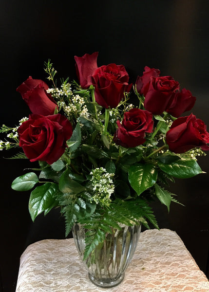 One Dozen Rose Vase (choose your color)